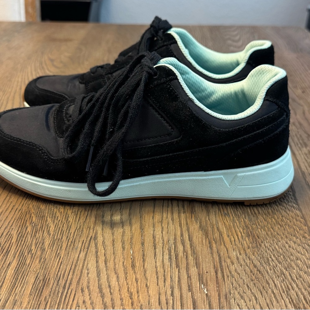Women's Black and White Sneakers